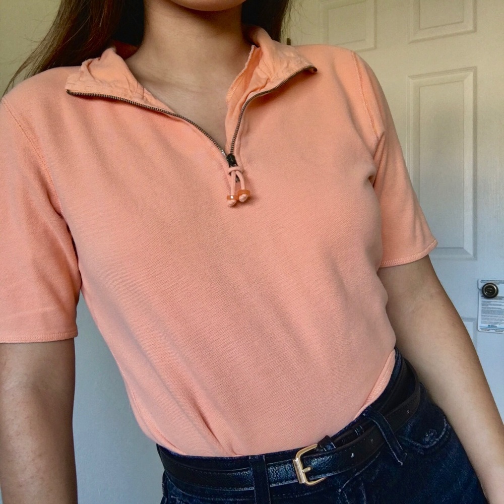 Orange Half-Zip